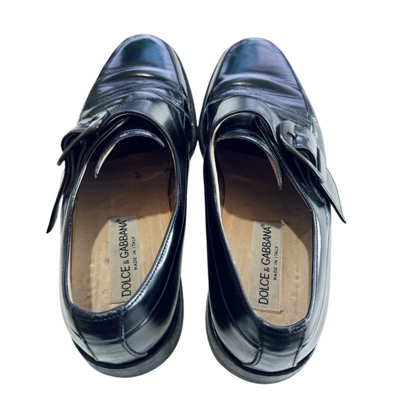 Dolce & Gabbana men’s leather buckle loafers EUC main image 7